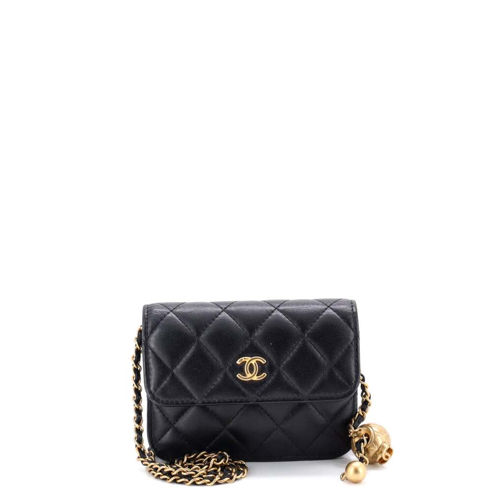 Chanel Pearl Crush Flap Clutch With #229777C28B - Picture 1 of 7